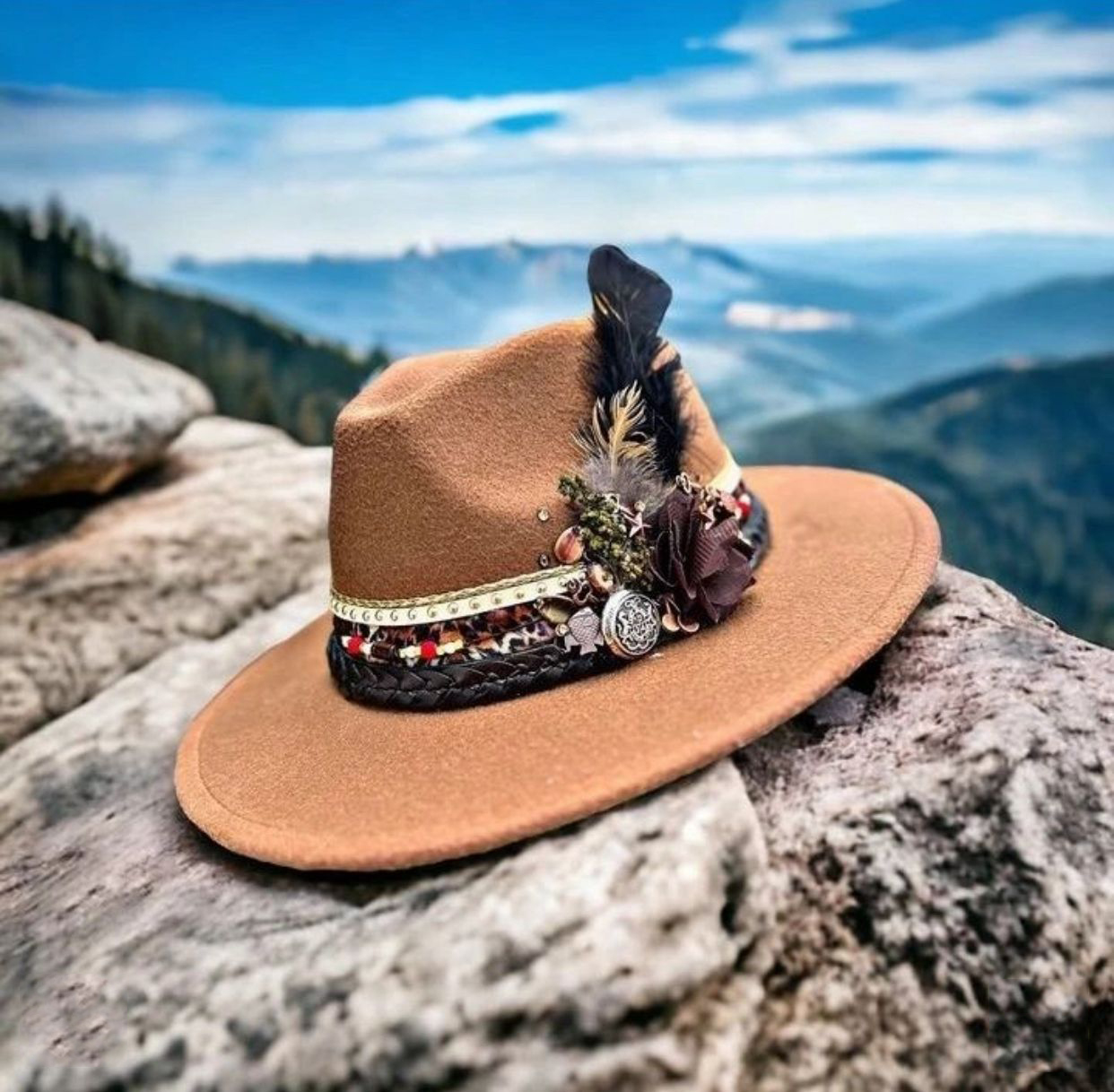 Coachella Brown Fedora Hat