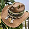 decorated hat, hats decorated in Colombia, personalized hats made from iraca palm, handmade hats with embroidery, test12345, Decorated Cowboy Hat
