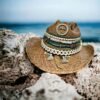 decorated hat, hats decorated in Colombia, personalized hats made from iraca palm, handmade hats with embroidery, test12345, Decorated Cowboy Hat