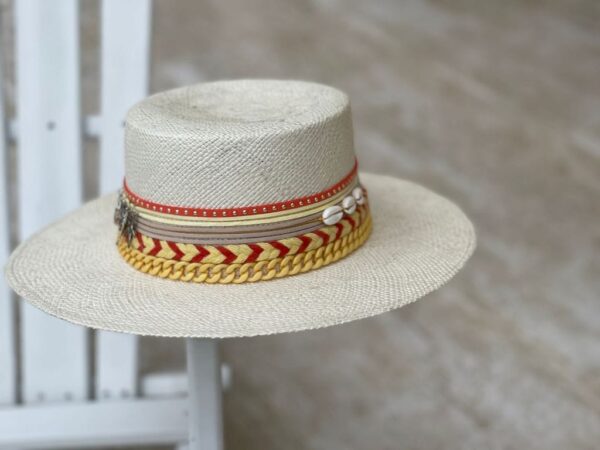 decorated hat, hats decorated in Colombia, personalized hats made from iraca palm, handmade hats with embroidery, test1234, Decorated Womens Cordobes Hat