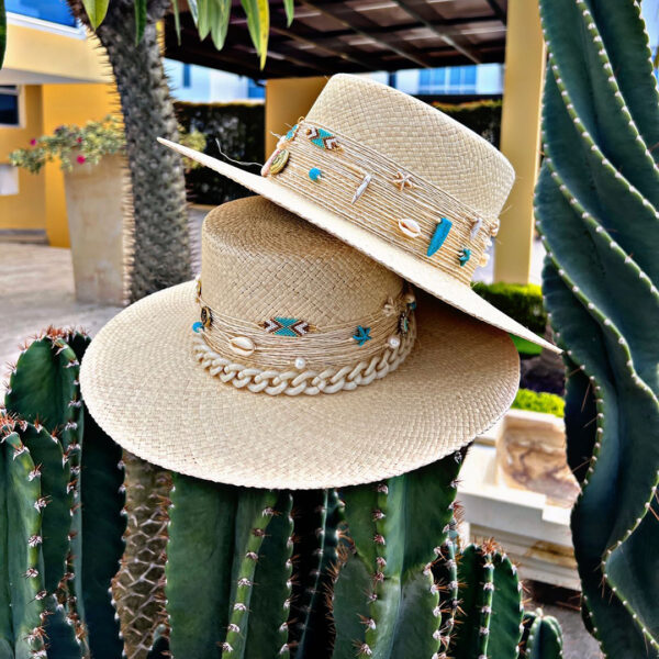 decorated hat, hats decorated in Colombia, personalized hats made from iraca palm, handmade hats with embroidery, test1234, Decorated Womens Cordobes Hat