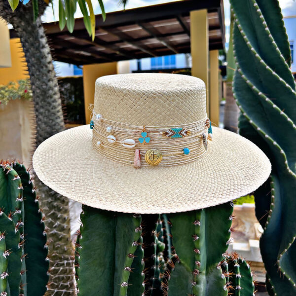 decorated hat, hats decorated in Colombia, personalized hats made from iraca palm, handmade hats with embroidery, test1234, Decorated Womens Cordobes Hat