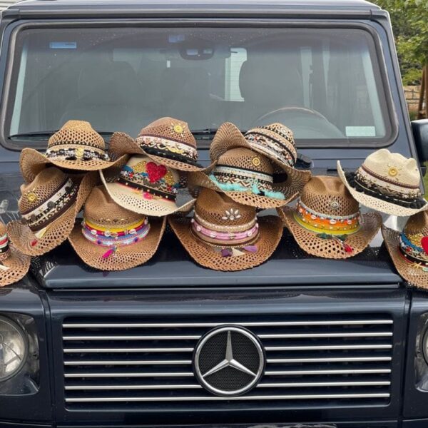 Decorated Womens Vented Hat