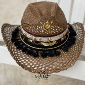 decorated hat, hats decorated in Colombia, personalized hats made from iraca palm, handmade hats with embroidery, test1234, Decorated Womens Vented Hat