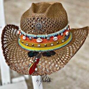 decorated hat, hats decorated in Colombia, personalized hats made from iraca palm, handmade hats with embroidery, test1234, Decorated Womens Vented Hat
