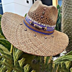 decorated hat, hats decorated in Colombia, personalized hats made from iraca palm, handmade hats with embroidery, test1234, Handmade Indiana Hat For Men