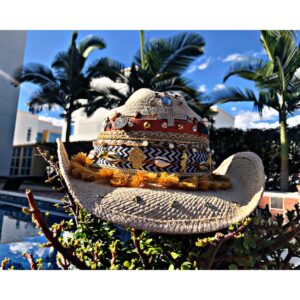 decorated hat, hats decorated in Colombia, personalized hats made from iraca palm, handmade hats with embroidery, test1234, Womens Decorated Cowboy Hat