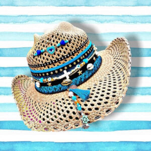 decorated hat, hats decorated in Colombia, personalized hats made from iraca palm, handmade hats with embroidery, test1234, Womens Openwork Hat Nieve
