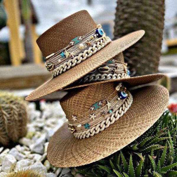 decorated hat, hats decorated in Colombia, personalized hats made from iraca palm, handmade hats with embroidery, test1234, Decorated Womens Cordobes Hat
