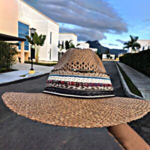 decorated hat, hats decorated in Colombia, personalized hats made from iraca palm, handmade hats with embroidery, test1234, Handmade Indiana Hat For Men