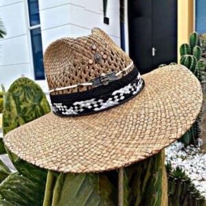 decorated hat, hats decorated in Colombia, personalized hats made from iraca palm, handmade hats with embroidery, test1234, Handmade Indiana Hat For Men