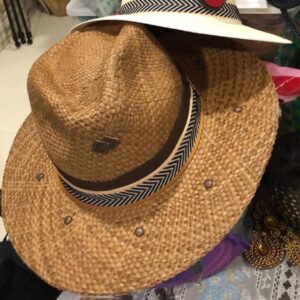 decorated hat, hats decorated in Colombia, personalized hats made from iraca palm, handmade hats with embroidery, test1234, Handmade Indiana Hat For Men