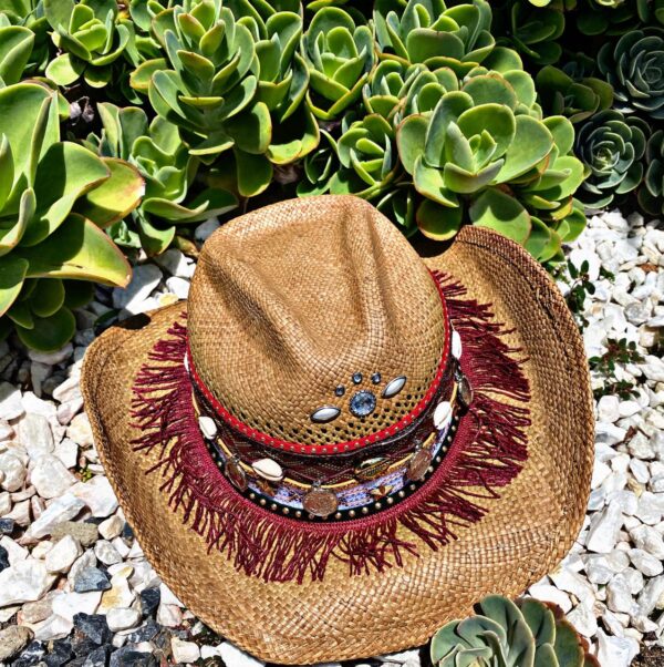 decorated hat, hats decorated in Colombia, personalized hats made from iraca palm, handmade hats with embroidery, test1234, Womens Decorated Cowboy Hat