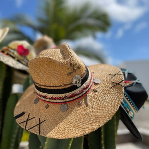 decorated hat, hats decorated in Colombia, personalized hats made from iraca palm, handmade hats with embroidery, test1234, Womens Handwoven Indiana Hat
