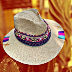 decorated hat, hats decorated in Colombia, personalized hats made from iraca palm, handmade hats with embroidery, test1234, Womens Indiana Tribe Hat