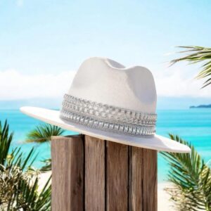 Off-White Wool Felt Fedora Hat 001