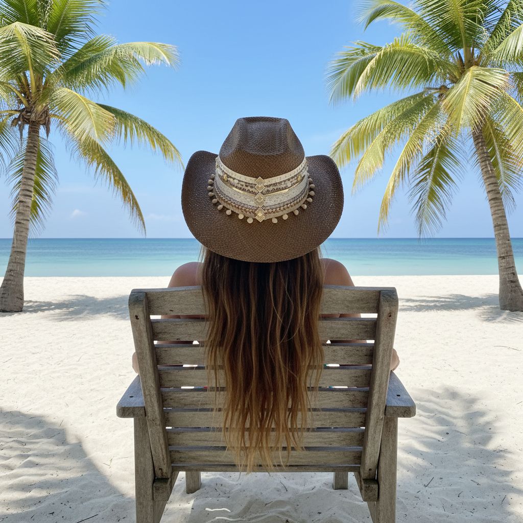 decorated hat, hats decorated in Colombia, personalized hats made from iraca palm, handmade hats with embroidery, test1234, Brown Ali Custom Cowboy Hat