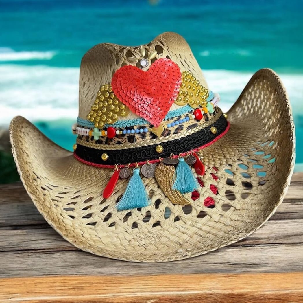 Amour Openwork Cowboy Hat Amour Openwork Cowboy Hat — Hat Size: Size 6 (59 cm)